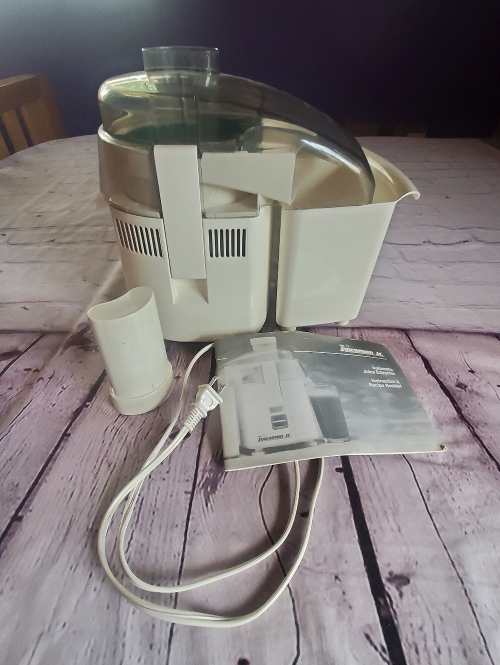 Juiceman Jr The Automatic Juice Extractor JM-1C Juicer WORKING W/ Fabric Cover
